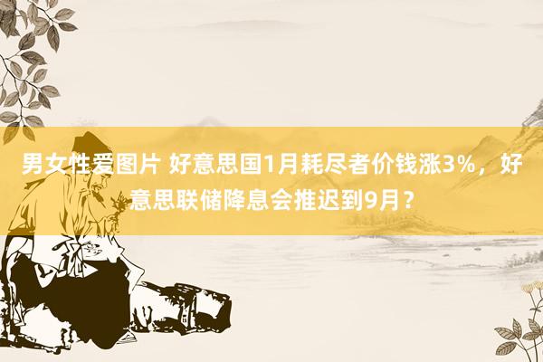 男女性爱图片 好意思国1月耗尽者价钱涨3%，好意思联储降息会推迟到9月？