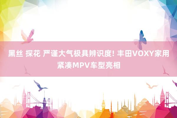 黑丝 探花 严谨大气极具辨识度! 丰田VOXY家用紧凑MPV车型亮相